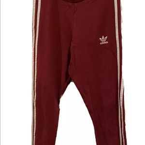 Adidas Women’s Burgundy Classic Leggings Size XS